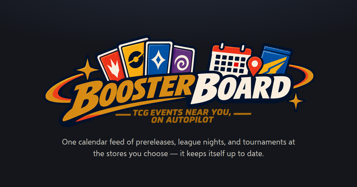 My husband built a nationwide TCG event finder so players can spend less time searching and more tim